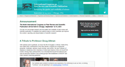 Desktop Screenshot of peerreviewcongress.org