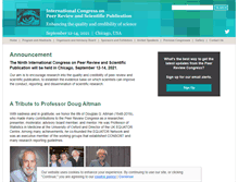 Tablet Screenshot of peerreviewcongress.org